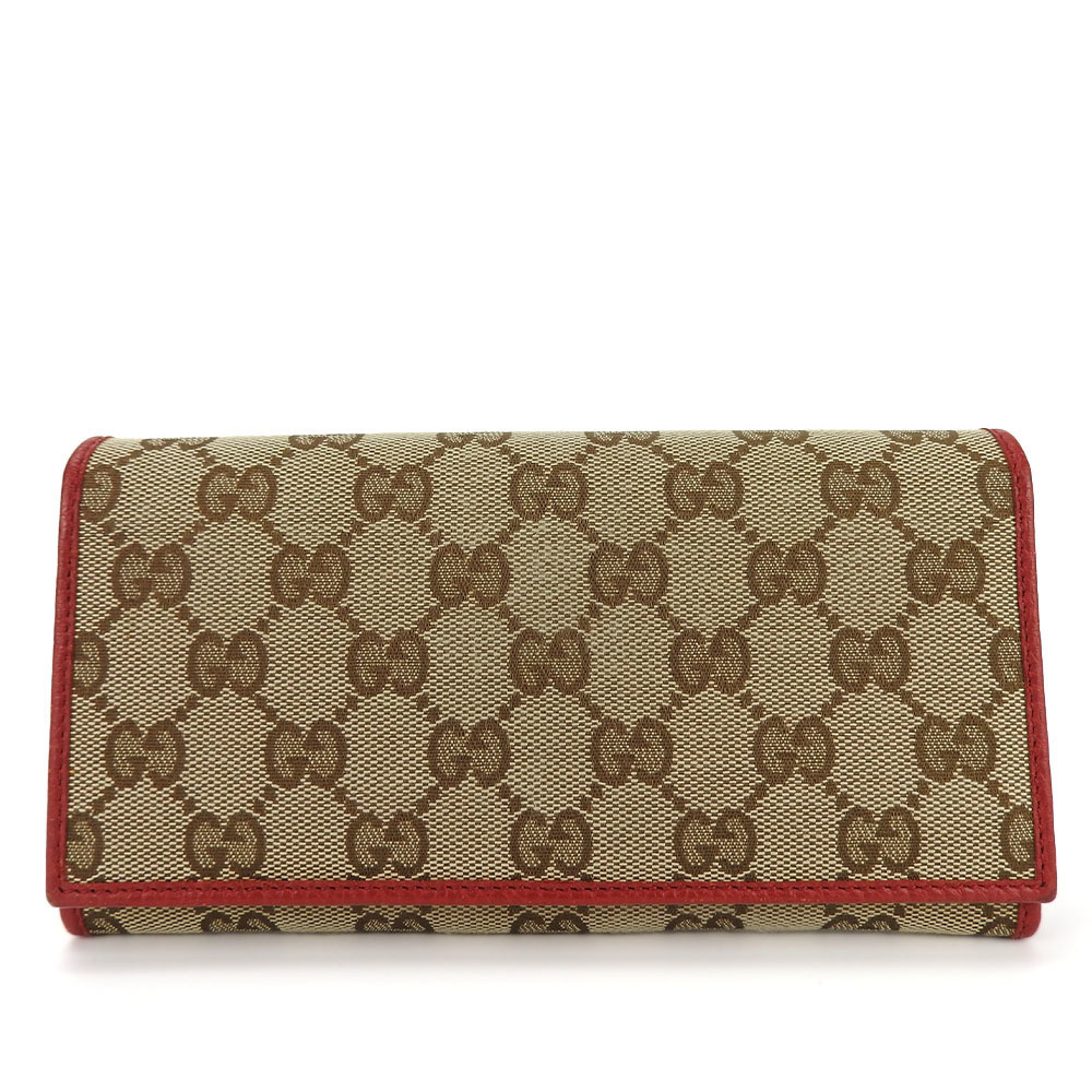 Gucci Gucci GG Canvas Bifold Wallet 346058 Canvas Long Wallet 346058